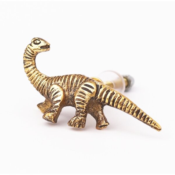 Kastknop Dino Goud Brachiosaurus