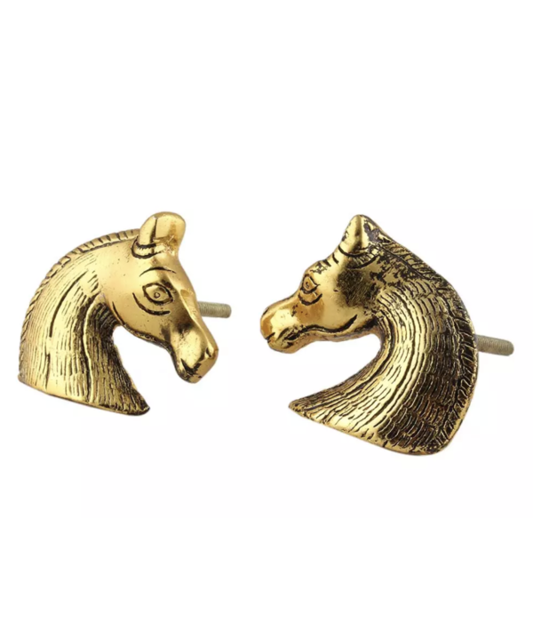 Kastknop Paard Goud (Set)