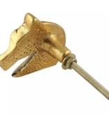 Kastknop Paard Goud (Set)