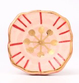 Kastknop Vierkant Roze Rood Goud