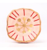 Kastknop Vierkant Roze Rood Goud