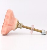 Kastknop Vierkant Roze Rood Goud