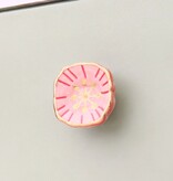 Kastknop Vierkant Roze Rood Goud