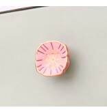 Kastknop Vierkant Roze Rood Goud