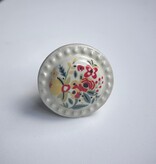 Kastknop Bloemen Rood Geel Creme