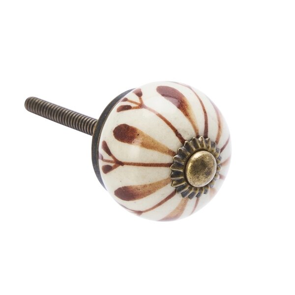 Kastknop Creme Bruin Boho