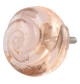 Kastknop Glas Roze