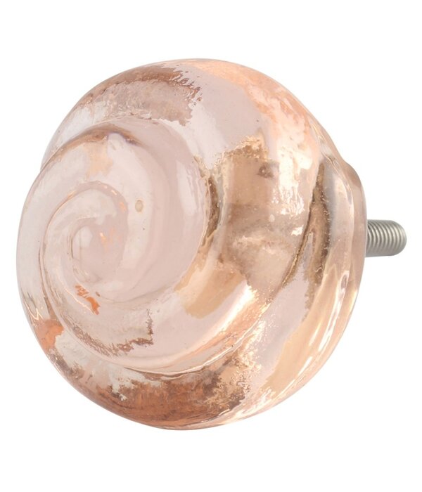 Kastknop Glas Roze