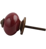 Kastknop Burgundy Bordeaux