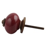 Kastknop Burgundy Bordeaux