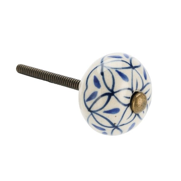 Kastknop Bloem Blauw