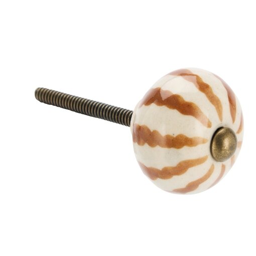 Madam Stoltz Kastknop Swirl Bruin