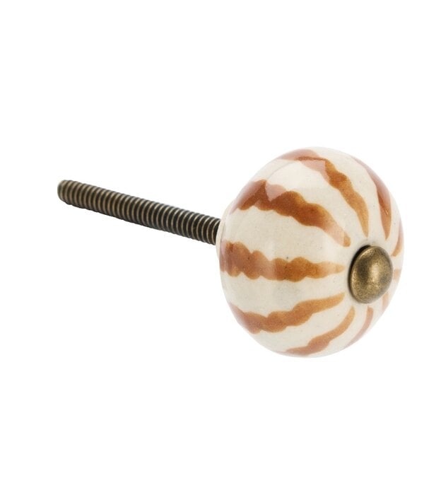 Madam Stoltz Kastknop Swirl Bruin