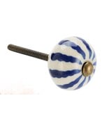 Madam Stoltz Kastknop Swirl Blauw