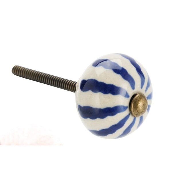 Kastknop Swirl Blauw