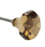 Madam Stoltz Kastknop Glas Amber