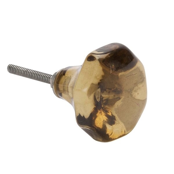 Kastknop Glas Amber