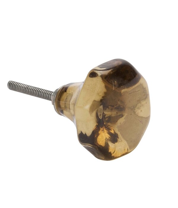 Madam Stoltz Kastknop Glas Amber