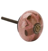 Madam Stoltz Kastknop Roze Goud Bruin Boho