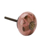 Madam Stoltz Kastknop Roze Goud Bruin Boho