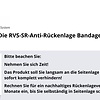 RVS-SR-Anti-Rückenlage-Bandage mit Schaumstoffpolster zur Rückenlageverhinderung im Schlaf