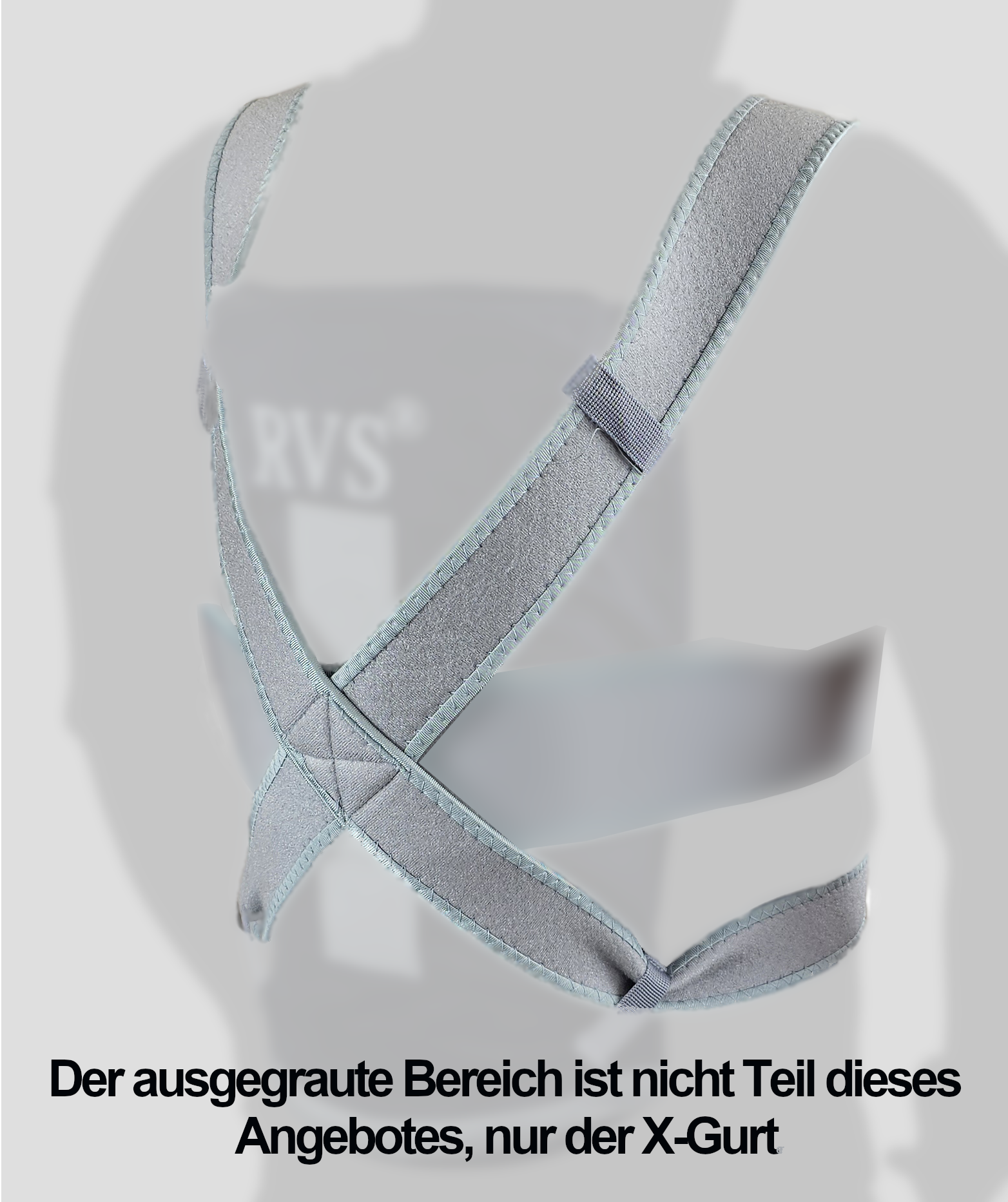 Extension de ceinture croisée pour bandage RVS-SR pour empêcher le positionnement en décubitus dorsal