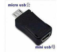 Adapter van Micro USB naar Mini USB