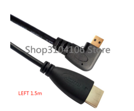 Micro HDMI-naar-HDMI-kabel / naar links gebogen