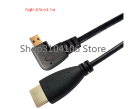 Micro HDMI-naar-HDMI-kabel / haaks rechts