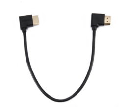 HDMI naar HDMI kabel  links - rechts haaks 30cm