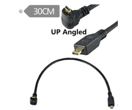 Micro HDMI naar Micro HDMI 30 cm / up angled