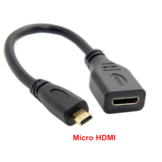 Micro HDMI mannelijk naar Mini HDMI vrouwelijke adapter