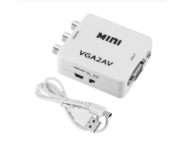 VGA naar AV Mini Converter Adapter - USB Powered