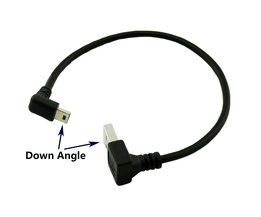USB angled - USB Mini angled cable 0,25m