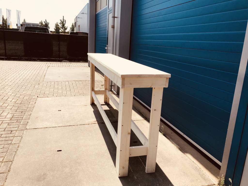 Zafra Smalle Bartafel van steigerhout : Model Zafra