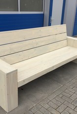 Alvega Loungebank van steigerhout: Model Alvega