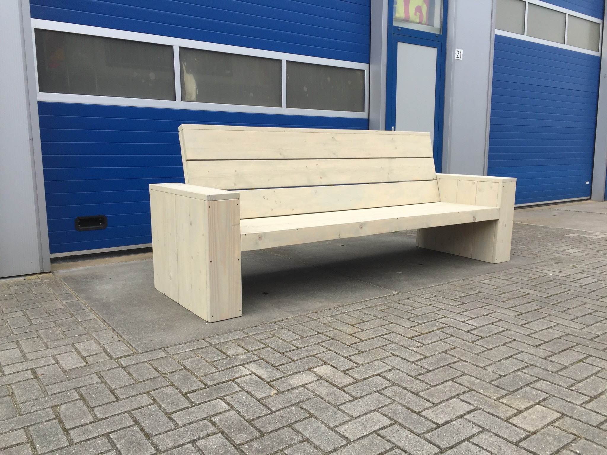 Alvega Loungebank van steigerhout: Model Alvega