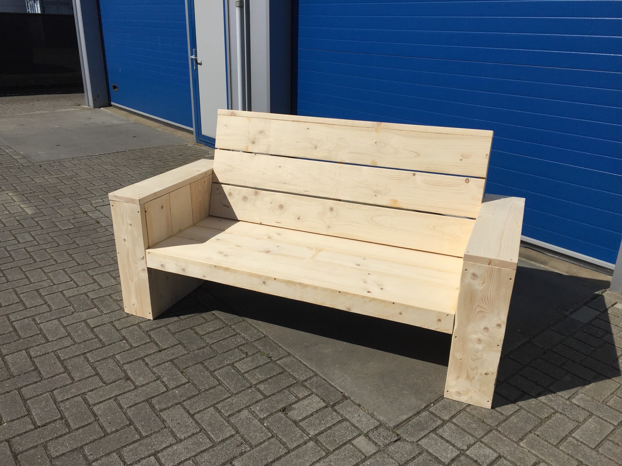 Alvega Loungebank van steigerhout: Model Alvega