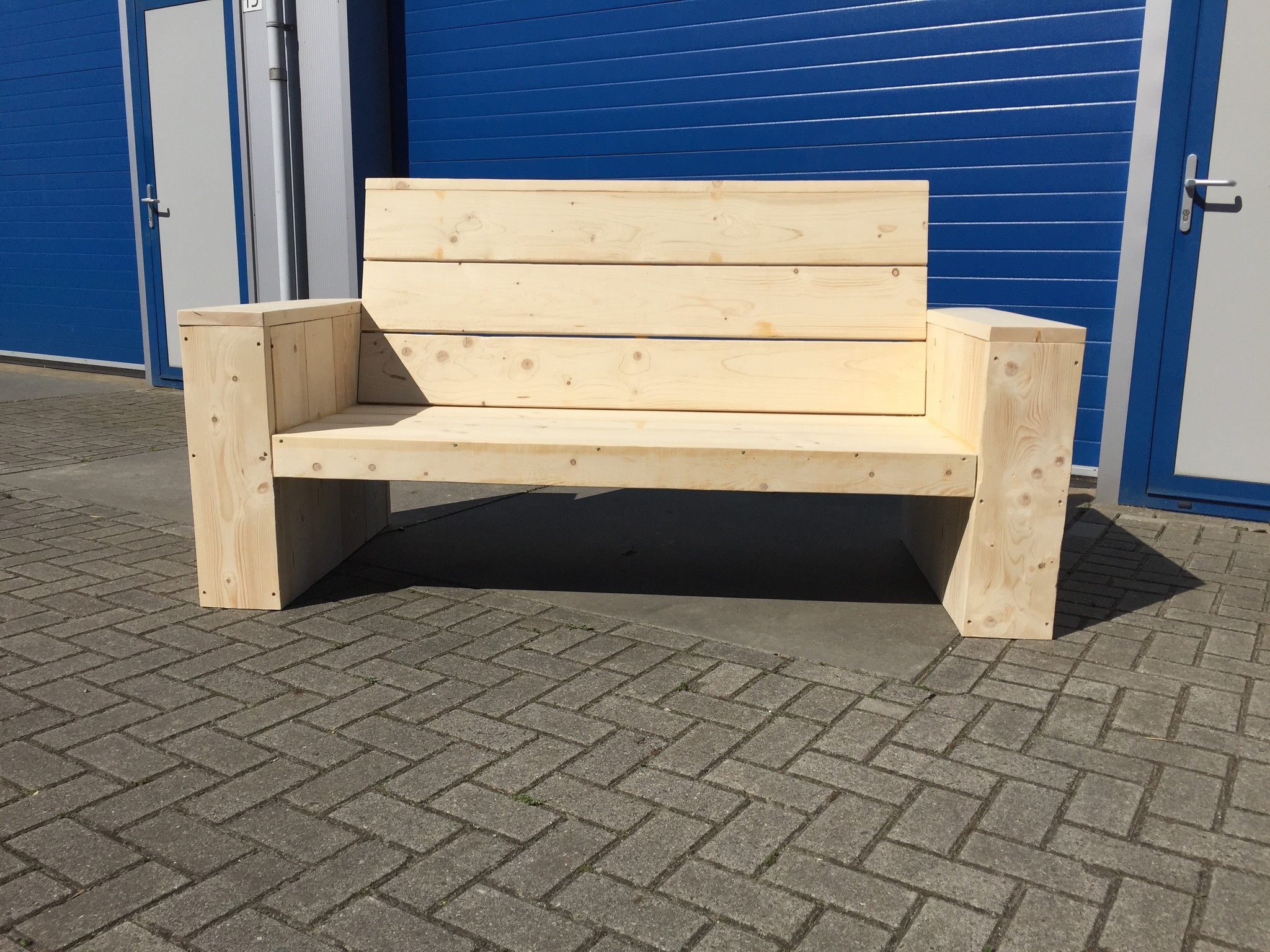 Alvega Loungebank van steigerhout: Model Alvega