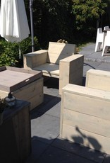 Desert grande Loungeset van steigerhout: Model Desert grande