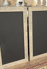 Veerstal Krijtbord met een lijst van steigerhout:  Model De Veerstal
