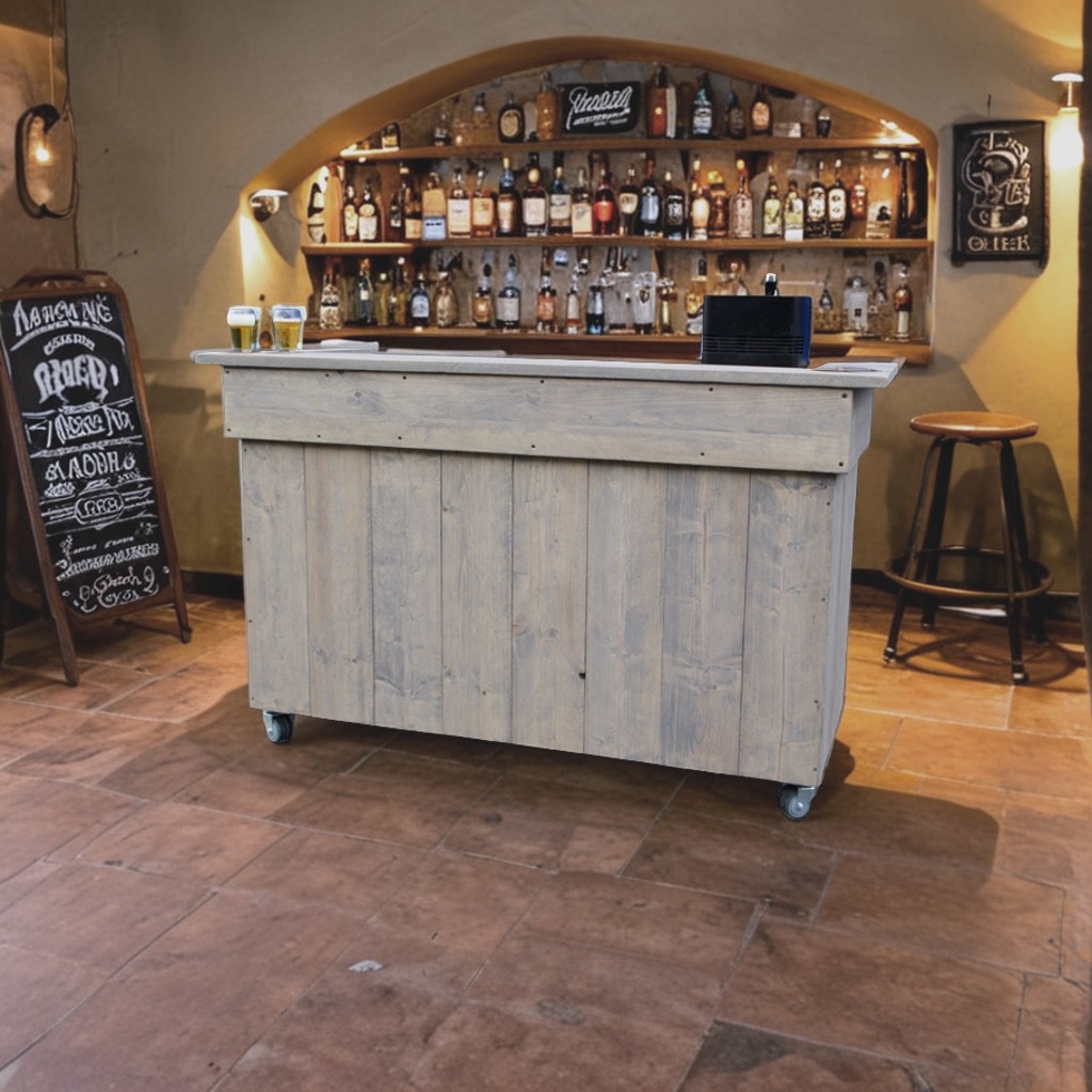 Alwoodly  Verrijdbare Bar /Balie   Model Alwoodly Plus