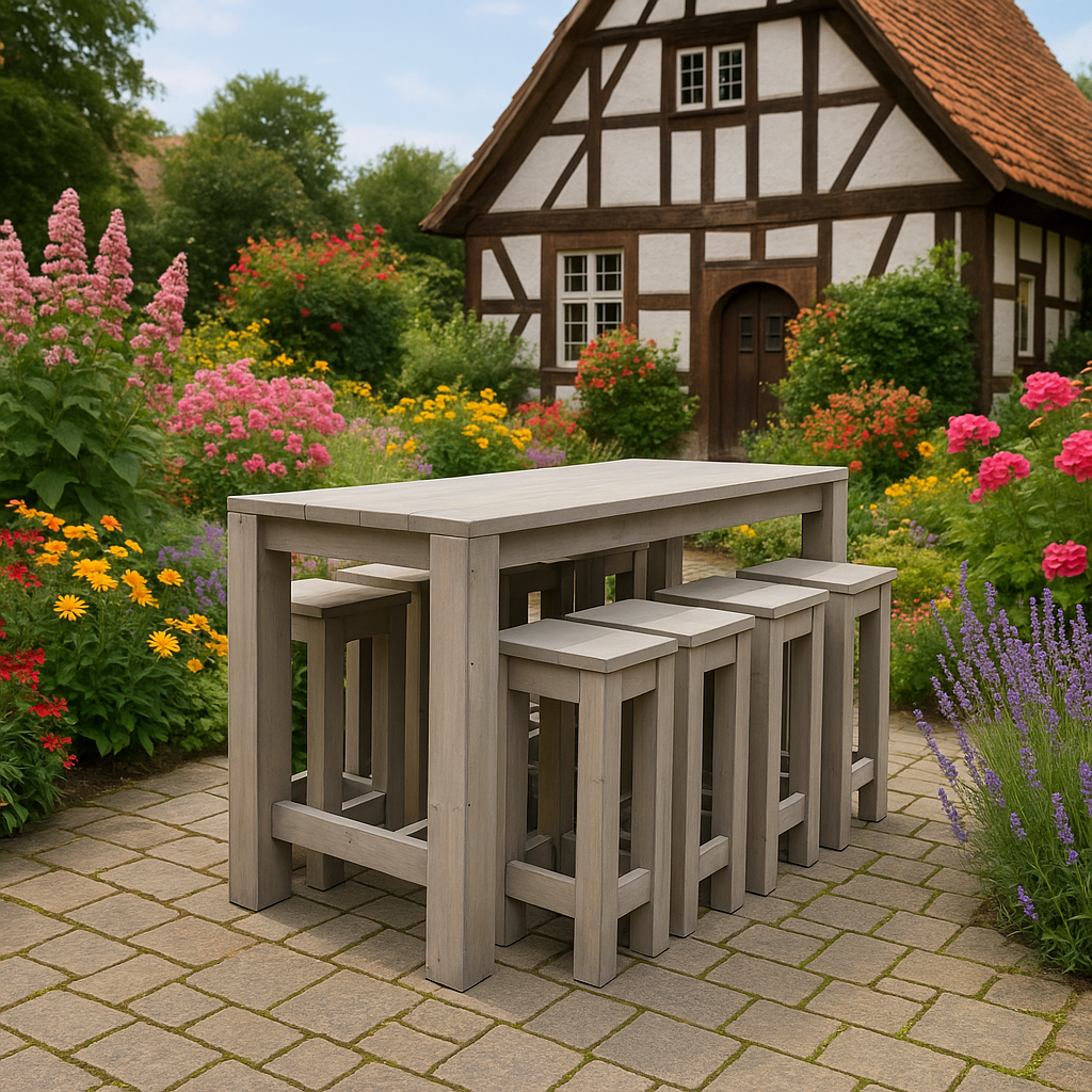 Paulaner Bartafel van steigerhout: Model Paulaner