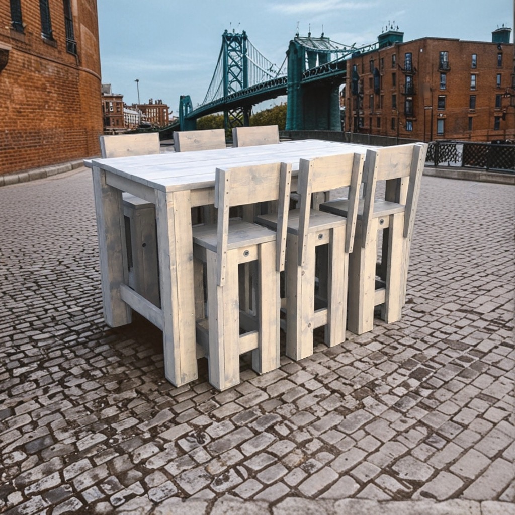 Julia Bartafel van steigerhout: Model Julia