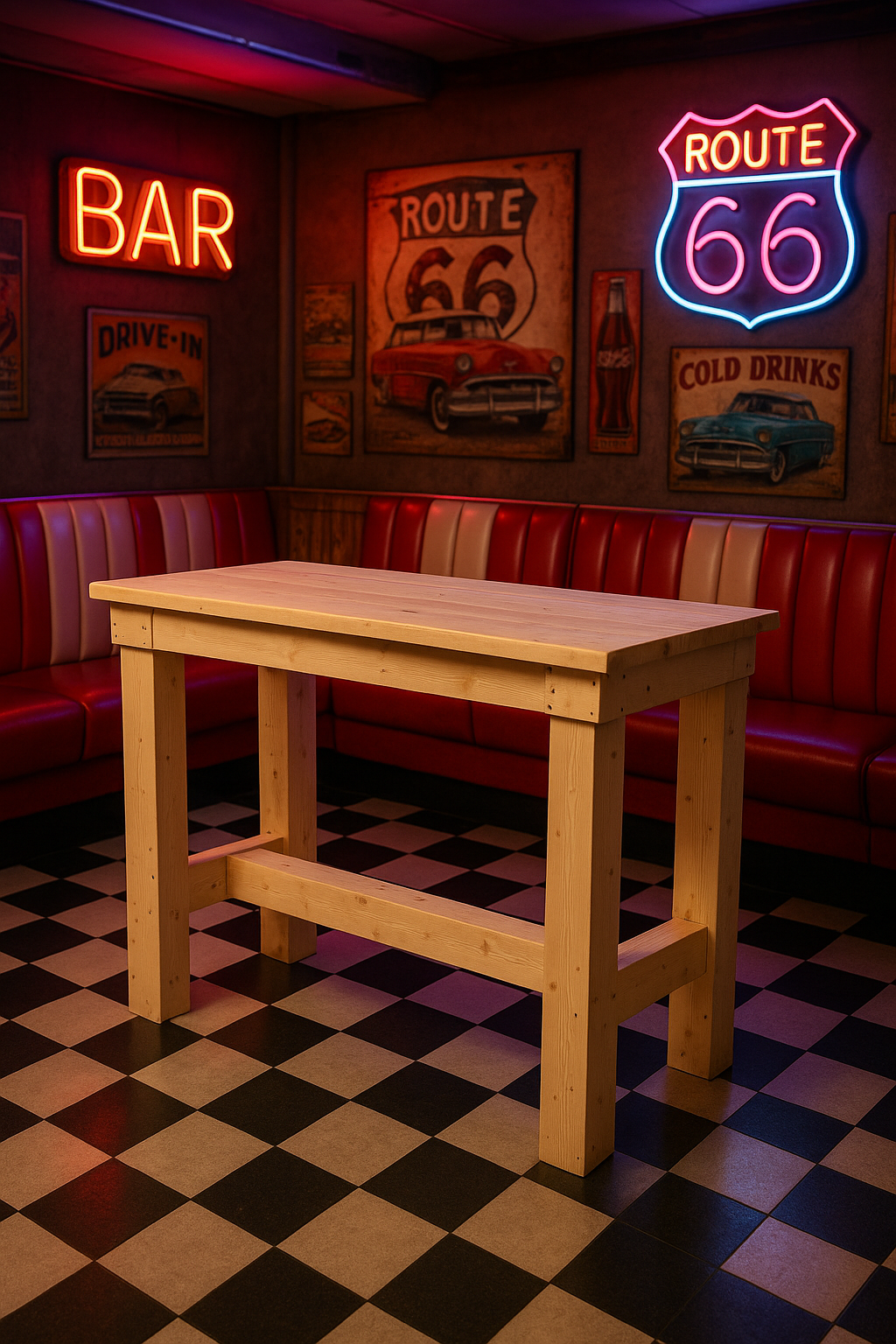 Marielle Bartafel / Kloostertafel: Model Marielle smal