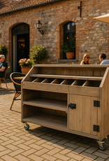 Veerstal Een verrijdbare Bestekwagen: Model Veerstal