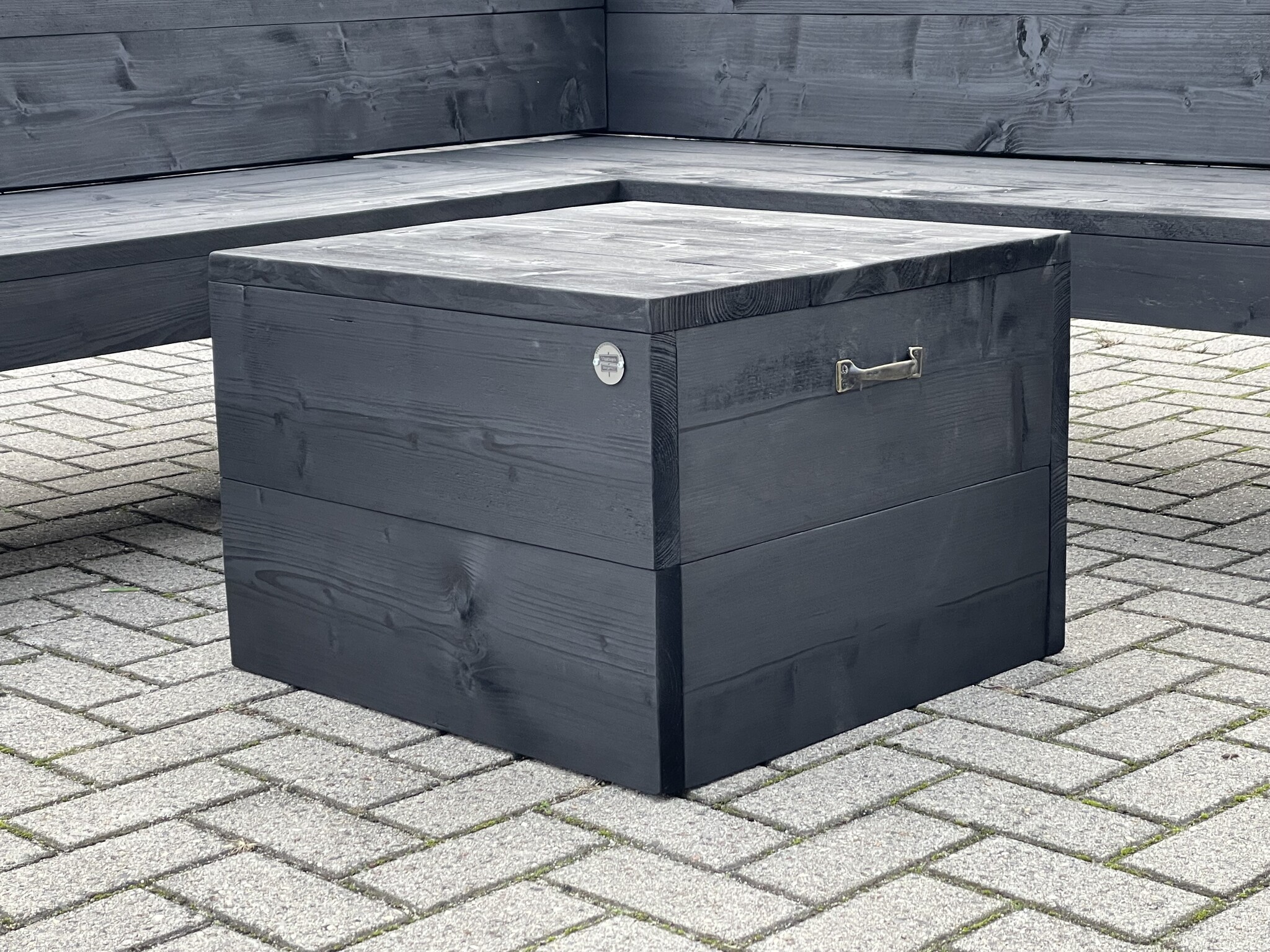 Granada Hocker van steigerhout: model Granada