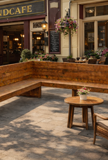 Peter Hoekbank / Terrasbank van steigerhout  op maat: Model Peter