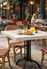 Valbrug Bistrotafel / Terrastafel  met een blad met  afgeronde hoeken: Model Valbrug