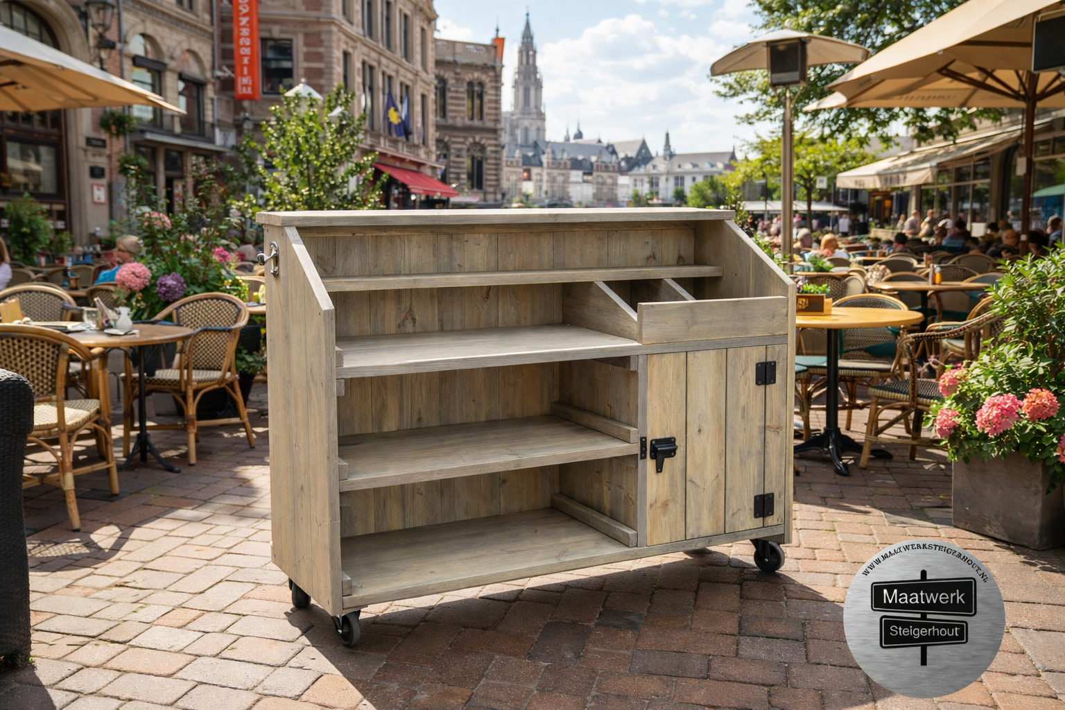 Sally Een verrijdbare Bestekwagen: Model Sally